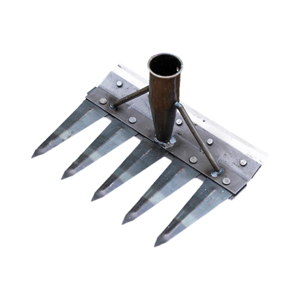 2/3/4/5/7 Teeth Heavy-Duty Steel Garden Hand Weeding Complete Detachable Agricultural Rake Tool N2O6