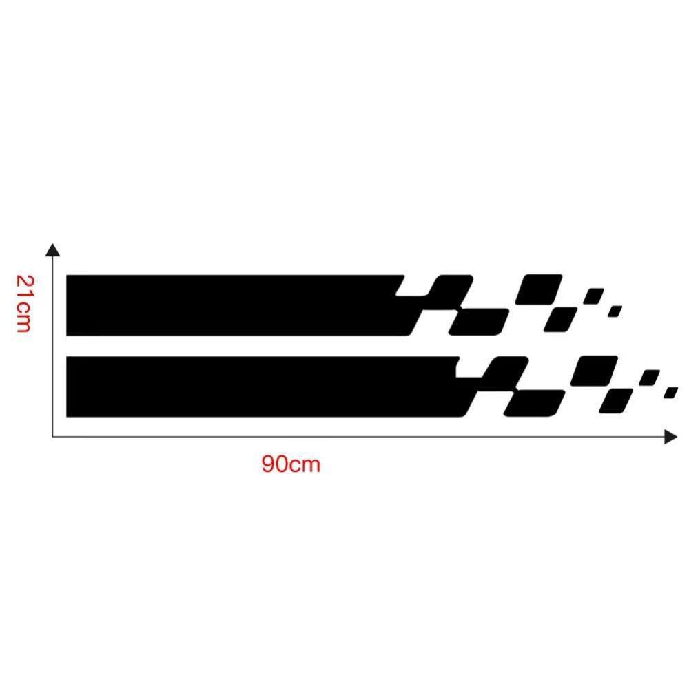 Kreativní sportovní samolepky na auto s šachovnicovou vlajkou pro úpravu kapoty a karoserie. Dekorativní krajkový design pro zakrytí škrábanců.