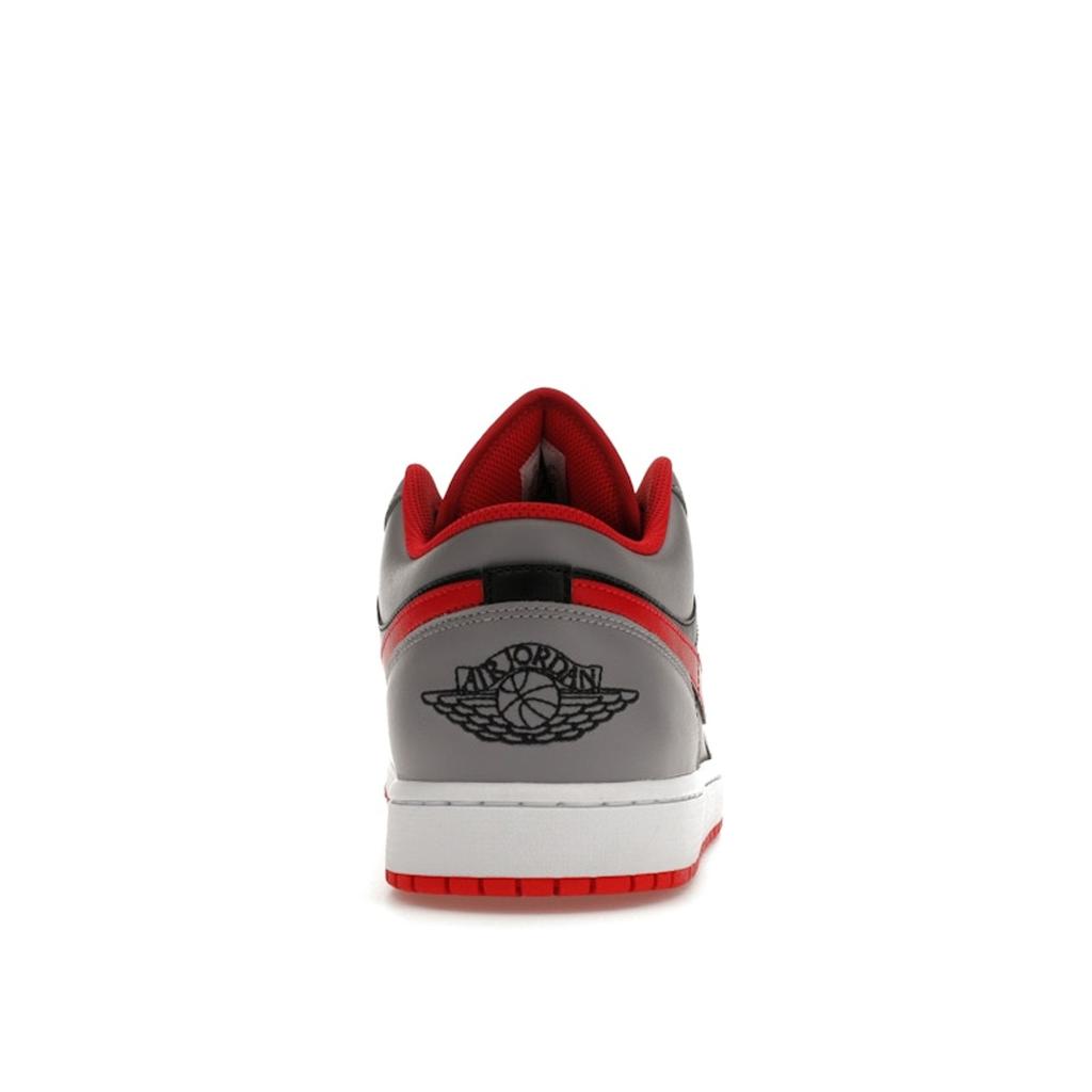 Air Jordan 1 Low Cement Fire Red Men Sneakers Grey Black Cement-Grey 553558-060