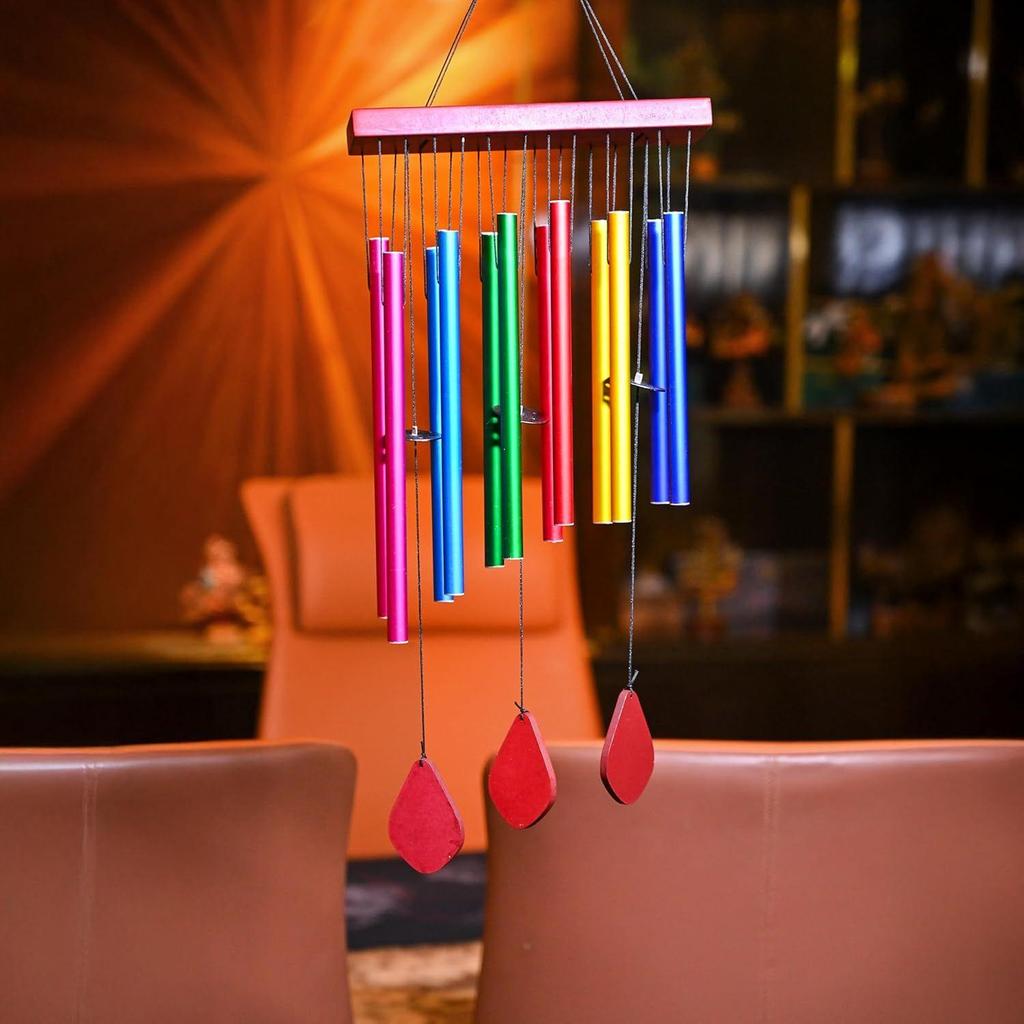 Harmony Multi-Color Wind Chimes for Bedroom & Living Room – Soothing Home Décor, Housewarming, Balcony & Garden Hanging Decoration