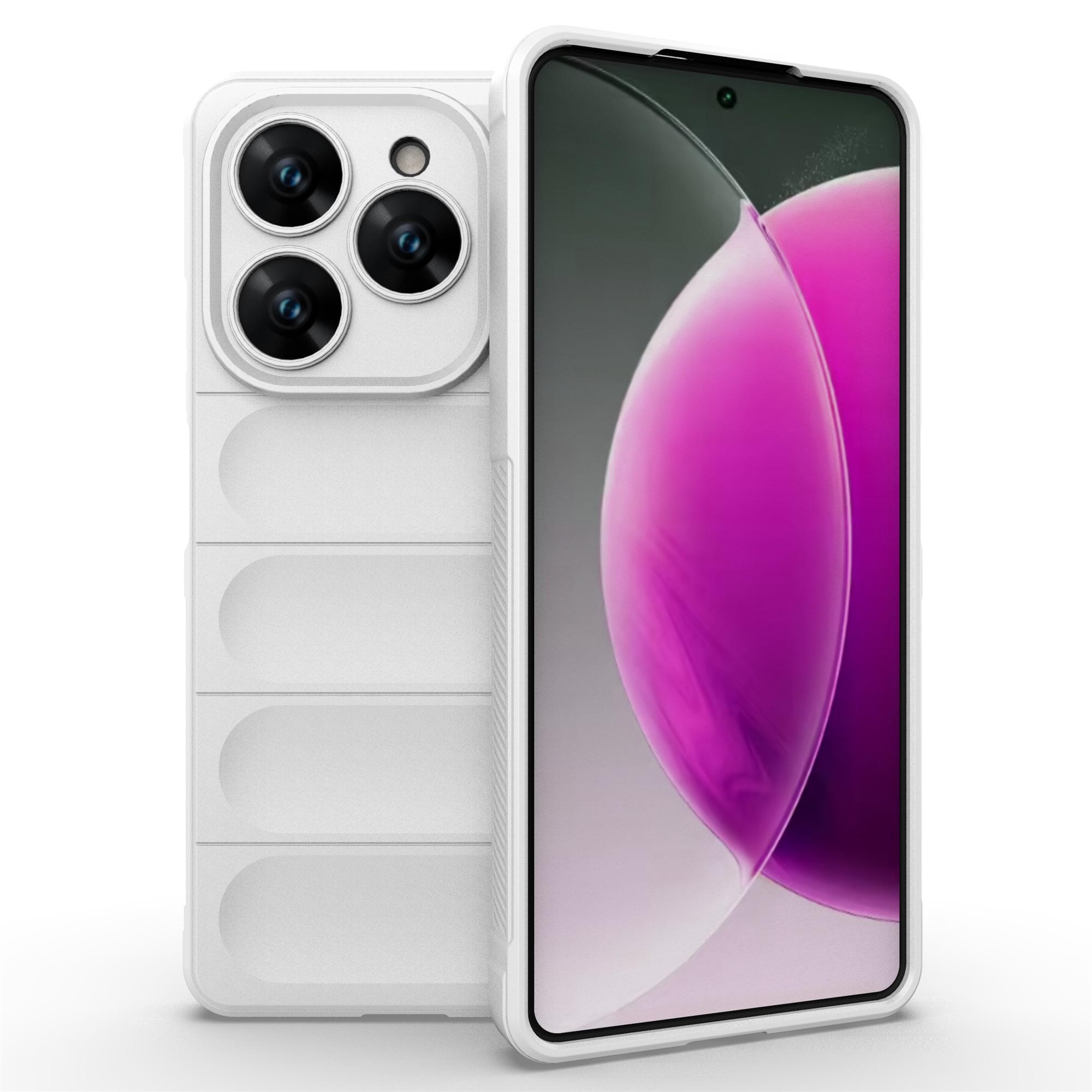 

Для чохла TECNO Spark 20 Pro Протиударний М який TPU Міцний Чохол на задню панель телефону White