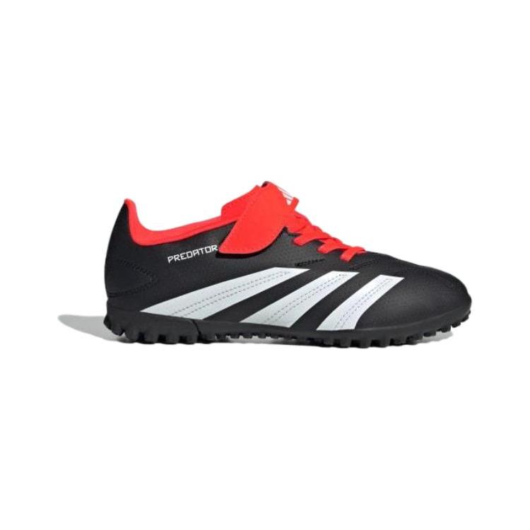 New Adidas PREDATOR 24 CLUB Low Top Kids' Soccer Shoes Black Red Kids' IG5439