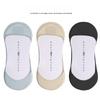 Summer Thin Ice Silk Boat Socks Breathable High Elastic Forefoot Cotton Pad Arch Support Non Slip Invisible Socks