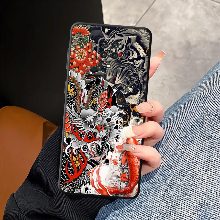 Splicing Tiger Drache Handyhülle Case für Xiaomi Redmi Note 14 K40 K80 A1 A2 A3 10 13 Pro Plus 9 8 7 12 11 Pro 11S 14C 12S 12C