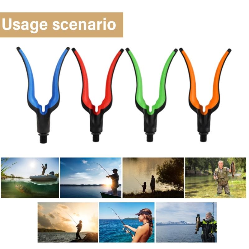 Universal Rod Holder Fishing Rod Gripper Rest Head Portable Rest Holder 3/8 Thread Brackets Head Fishing Tool Accessory