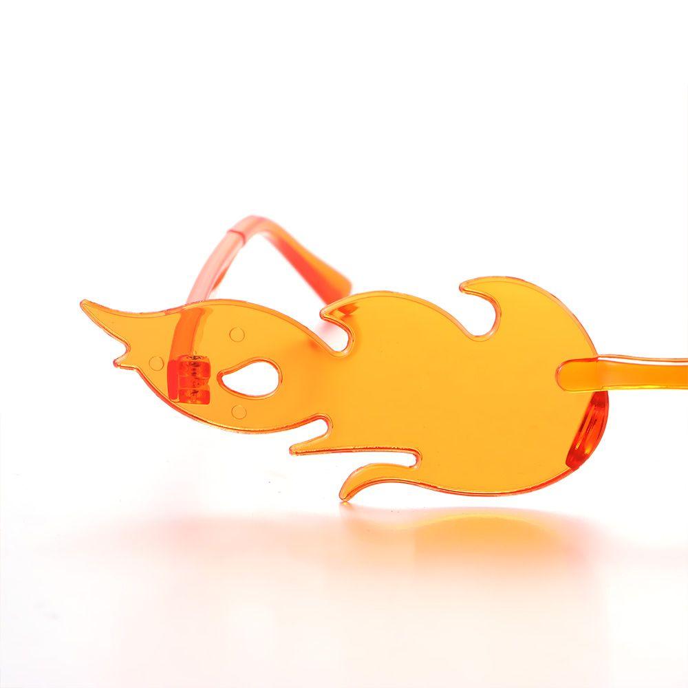 Streetwear Eyewear Party Rimless Flame Shaped Flame Sunglasses Sun Glasses Sunglasses for Women