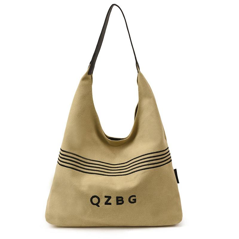 Casual Mother and Child Bag Autumn and Winter Simple Canvas Bag Bag Large Capacity High Sense Simple Underarm Shoulder Bag