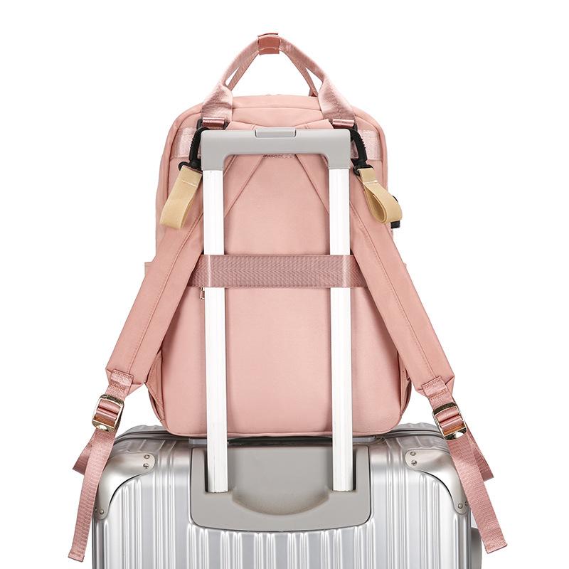 Schoolbag Stylish and Simple Outdoor Travel Mommy Bag New Oxford Cloth Large Capacity Waterproof Thermal Insulation Mother and Baby Bag Backpack