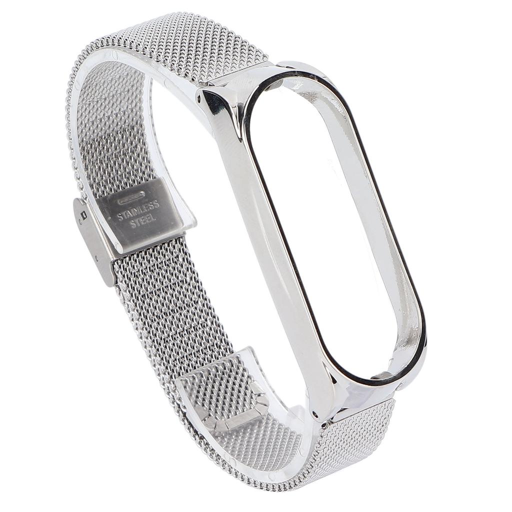 Metal Band Compatible for Xiaomi Mi Band 6 Smartwatch Replacement Steel Strap Bracelet Wristband Accessories