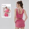 Big Tree Apparel Women's Skin-friendly Yoga & Pilates Three-piece Sportswear Set