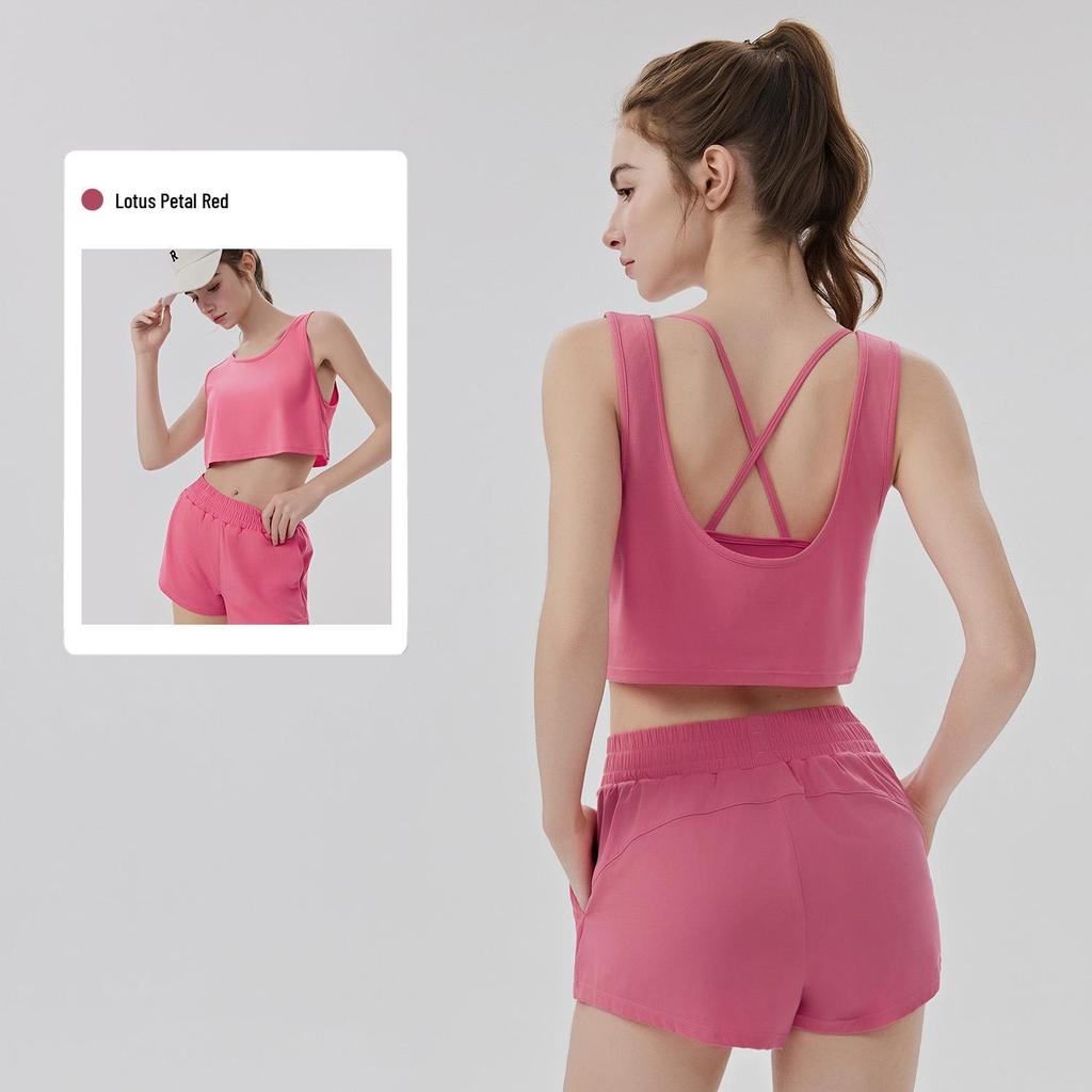 Big Tree Apparel Women's Skin-friendly Yoga & Pilates Three-piece Sportswear Set