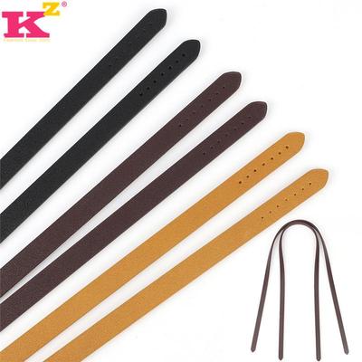 Bracelet noir en cuir PU cousu main - Accessoire pour sac à main