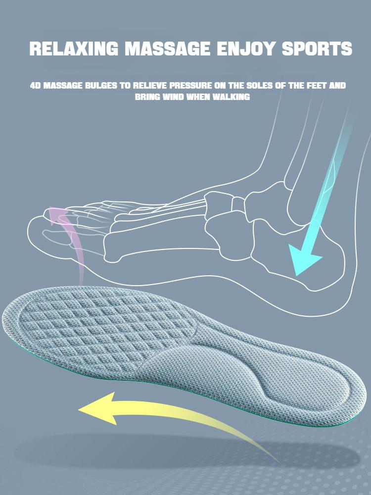 1Pair Arch Support Insoles for Feet Plantar Fasciitis Orthopedic Shoes Insole Memory Foam Non Slip Shoe Pads Comfort Inserts