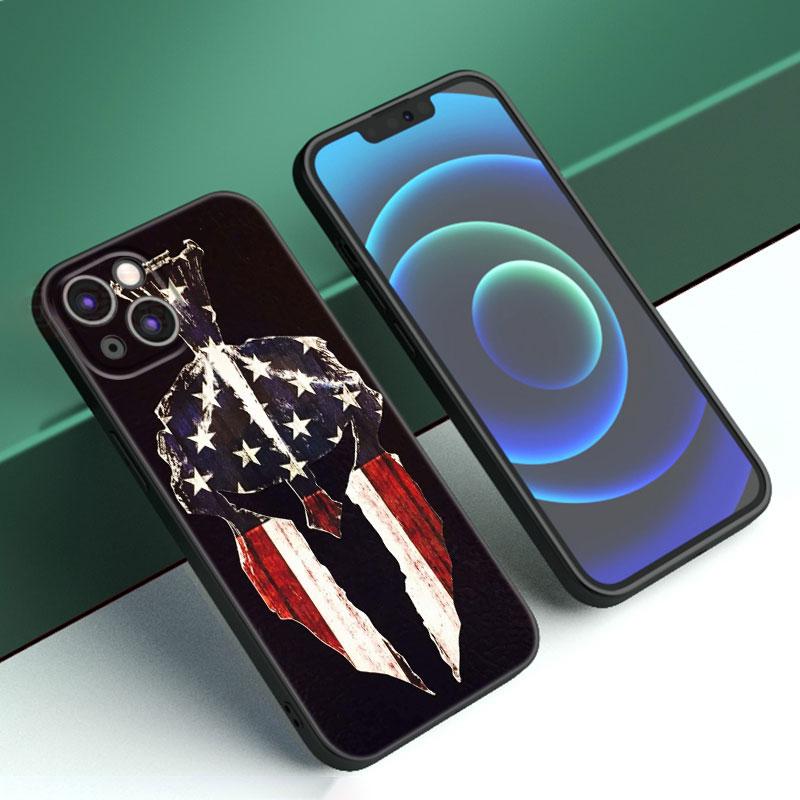 

Чехол для телефона Spartan для Apple iPhone 12 13 Mini 11 14 15 Pro Max 7 8 Plus X XR XS SE 2020 2022 черный силиконовый чехол iPhone 15