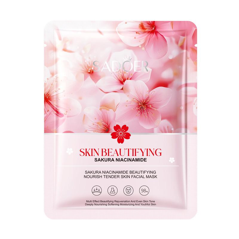 Sadoer Sakura Niacinamide + White Rejuvenating Mask, Hydrating Mask