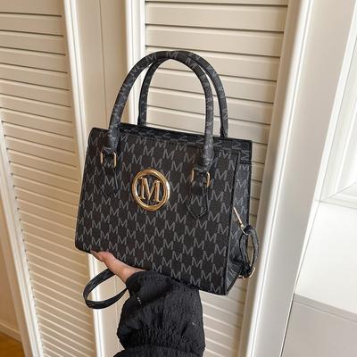 Trend Texture Simple Fashion Letter Handbag New Shoulder Crossbody Casual Small Square Bag