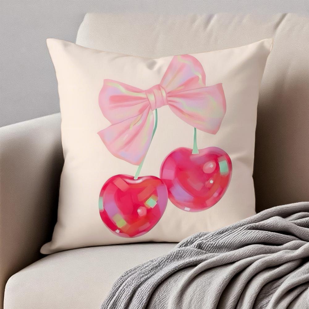 Cute Korean Fashion Brand KKirsh Cushion Cover Pillowcase Antidustmite Invisible Zipper Short Plush Sofa Cushion