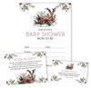 Inkdotpot 30 Fill in Style Baby Shower Invitation Cards-Animals-Gender Neutral-Blank Invites