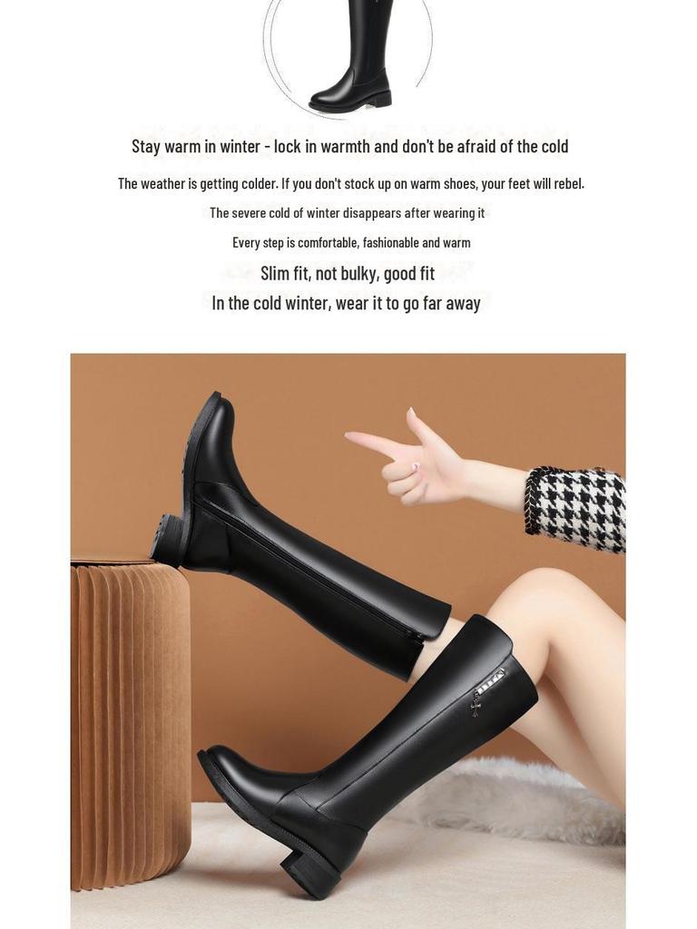 2024 Cizme plate de lână pentru femei la jumătatea gambei, cu căptușeală de catifea (YT8733)