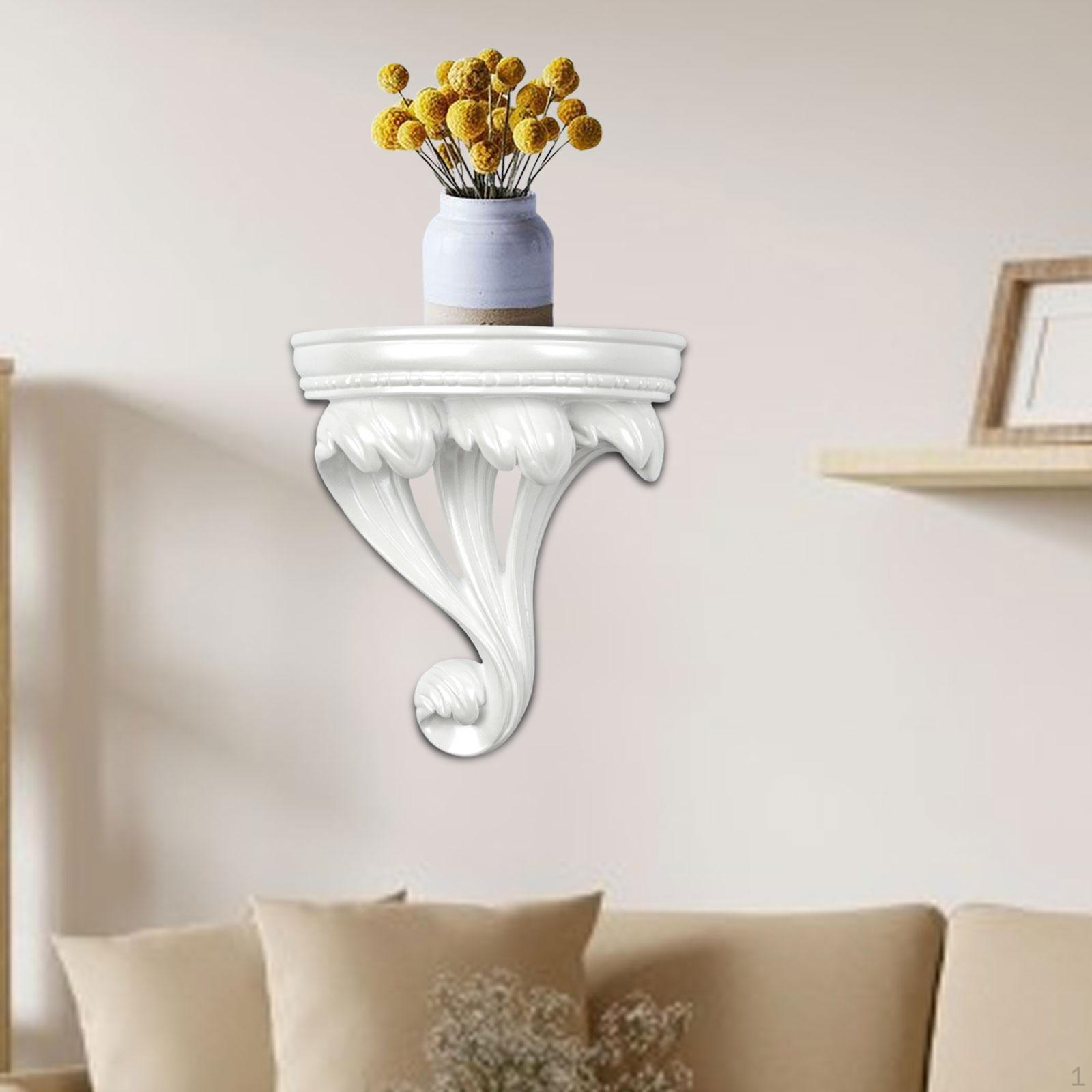 

Креативная плавающая полка для ванной комнаты, настенный держатель для хранения и органайзер White Small