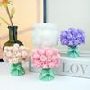 3D Rosenstrauß Kerzen Silikonform Chrysanthemen-Blütenstand Harzform Blume Pfingstrose Gipsform Valentinstagsgeschenk