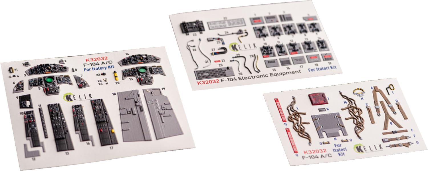 

Reskit Интерьер 3D Декаль Декаль для пластиковой модели RSKK32032 1/32 F-104A/C (для Италери) (Самолет)