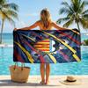 Valencia FC print Quick Dry Beach Towel Microfiber Absorbent Portable Travel Swimming Towel