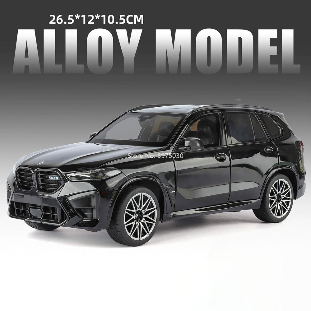 1:18 Alloy Diecasting BMW X5M Models Cars Toy Wheel Steering Miniature Vehicles 6 Doors Opened Car Model Boys Educational Toys
