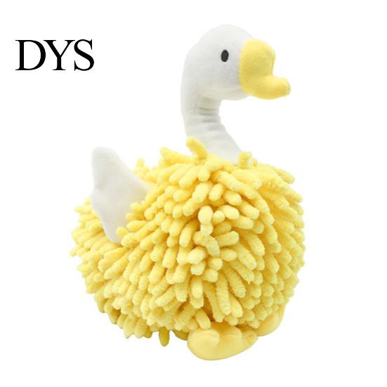 Kitchen And Bathroom Hand Towels Chenille Goose Towel, Soft Cute Fuzzy Hanging Towel for Absorbent Ball Kids Room Lovely Swan Design