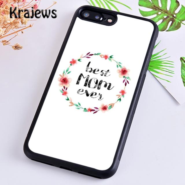 Krajews Best Mom ever In The World Phone Case Cover For iPhone 17 Air 16 15 14 plus 11 12 13 pro max coque Fundas