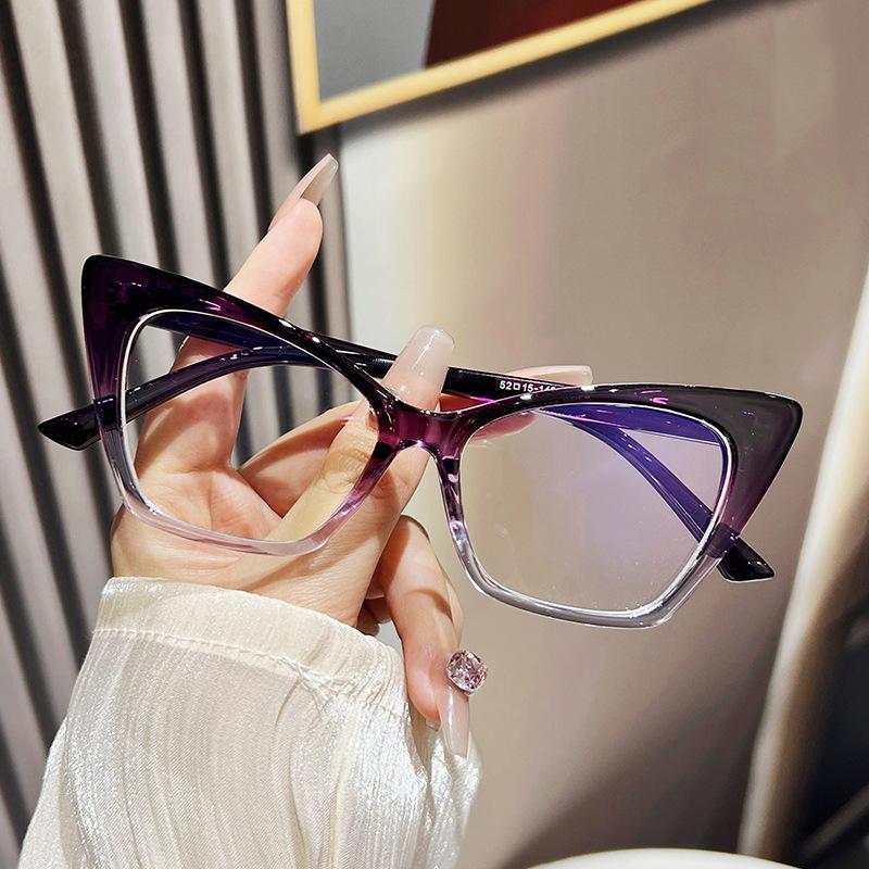 Reading Eyewear Vision Anti Blue Optical Feline Ray Luxury Transparent Premium Clear Presbyopic Stylish Eye Cat's Spectacle Ladies Light