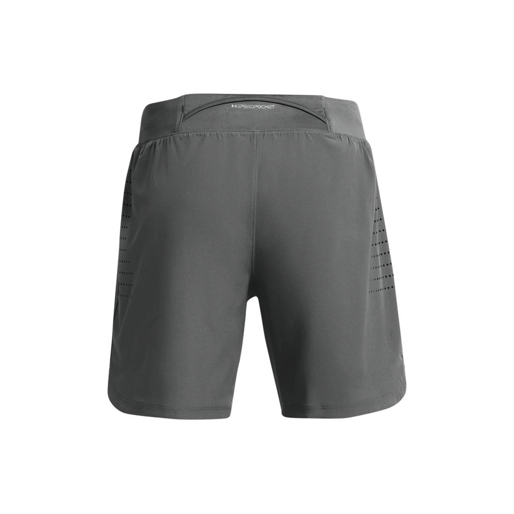 Under Armour Solid Logo Woven Casual Shorts Men Shorts Gray 1383268-025