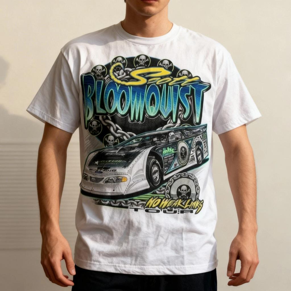 Vtg Scott Bloomquist Short Sleeve Cotton White Full Size Unisex Shirt
