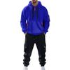 Costum Casual pentru Bărbați Culoare Solidă Hanorac Sport Larg cu Glugă cu Buzunare Salopetă cu Buzunare Multiple