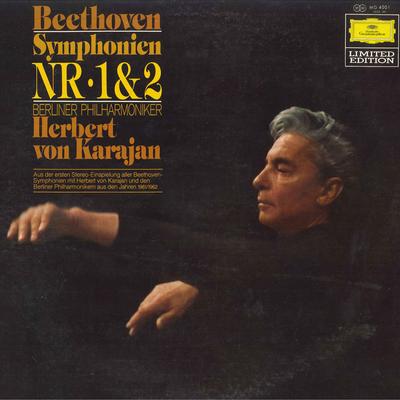LP Record HERBERT VON KARAJAN, BERLINER PHILH - Beethoven Symphonien Nr.1&2 MG4001 GRAMMOPHON - Japan Obi Classical Used
