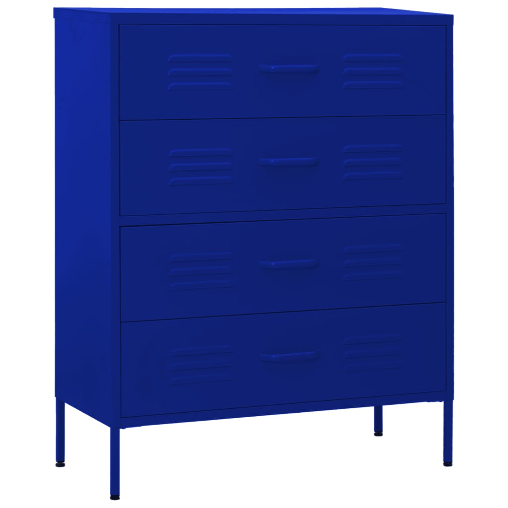 Sideboard Marineblau 80 x 35 x 101,5 cm Stahl