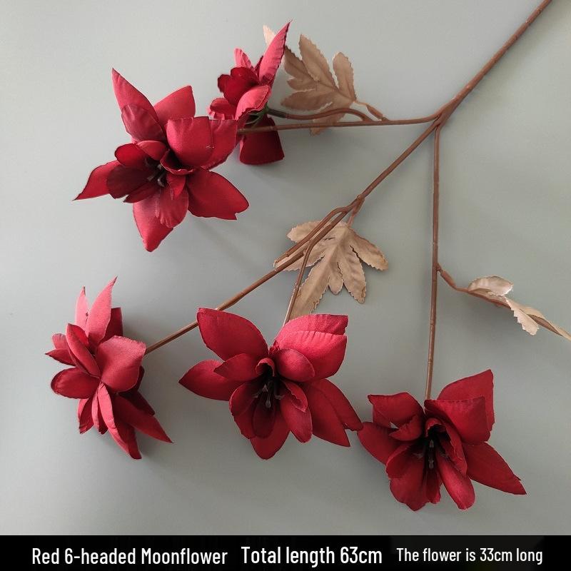 Shunran Dark Red Wine Artificial Wedding Flowers for Chinese Engagement Décor & Aisle Hanging Displays
