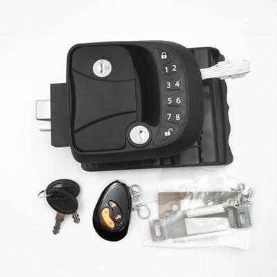 RV Door Lock Keyless Entry Door Lock Latch 65ft Remote AntiTheft Lock with Integrated Keypad 1