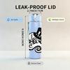 1PC Octopus Tentacle Pattern 750ml Color Plastic Sports Water Bottle Leakproof Flip Straw Lid Suitable for Sports Office Home Use