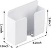 Smartphone Charging Station Wall Mount Multifunction Dock Storage Organizer Box Remote Control Holder Shelf Bracket Space