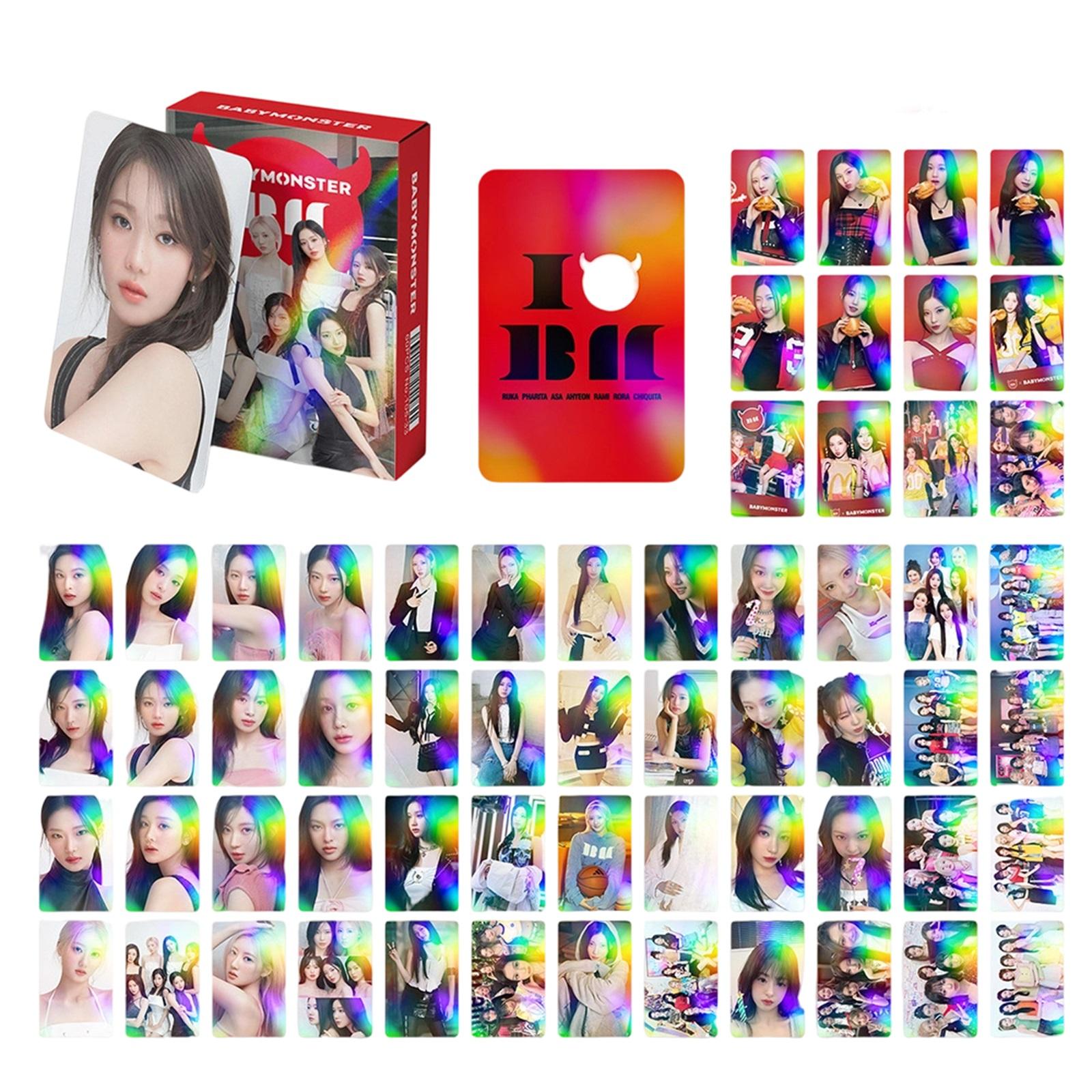 

60 Двусторонних карточек, Флэш-карточки, Поздравительные открытки, Фотокарточки поддержки Baoguai, LOMO one size