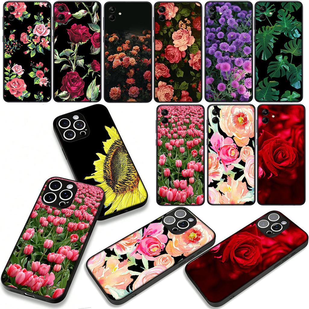 Summer Daisy Sunflower Floral Peony Flowe Phone Cover Case for OPPO A18 A16 A17 A38 A54 A40 A60 A80 A78 A79 A57 A55 A96 A15 A12