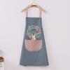 Garland Rabbit Kitchen Apron, Waterproof and Stain-resistant Coral Velvet Hand Towel Apron, Neck-hanging and Waist-encircling Apron
