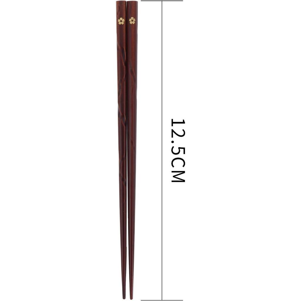 Japanese Natural Wood Chopstick Set Reble Classic Style Chopsticks Non-slip Design Chop Sticks 5 Pairs Gift Set