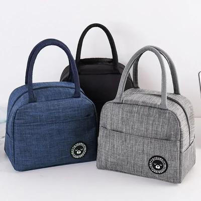 Tote Lunch Bags Wärmedämmung Lunchbox Aufbewahrungstasche Kinderschule Lunchbox Tasche Picknick-Aufbewahrung Große Kapazität