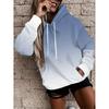 Womens Floral Print Hooded Sweatshirt Soft Comfortable Casual Pullover Daily Wear