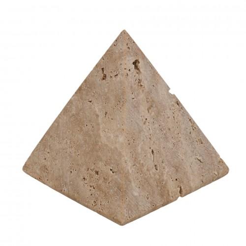 Hestia Travertin Pyramiden Ornament