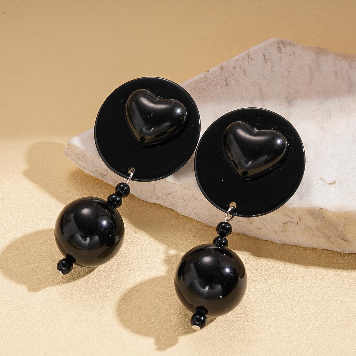 Преувеличенная акриловая бусинная подвеска цепочка для свитера персонализированная темный стиль уникальное ожерелье