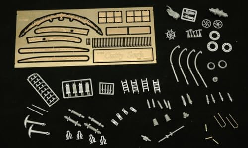 Woody Joe 1/100 Cutty Sark (with sails) Wooden Model Assembly Kit (Ship)