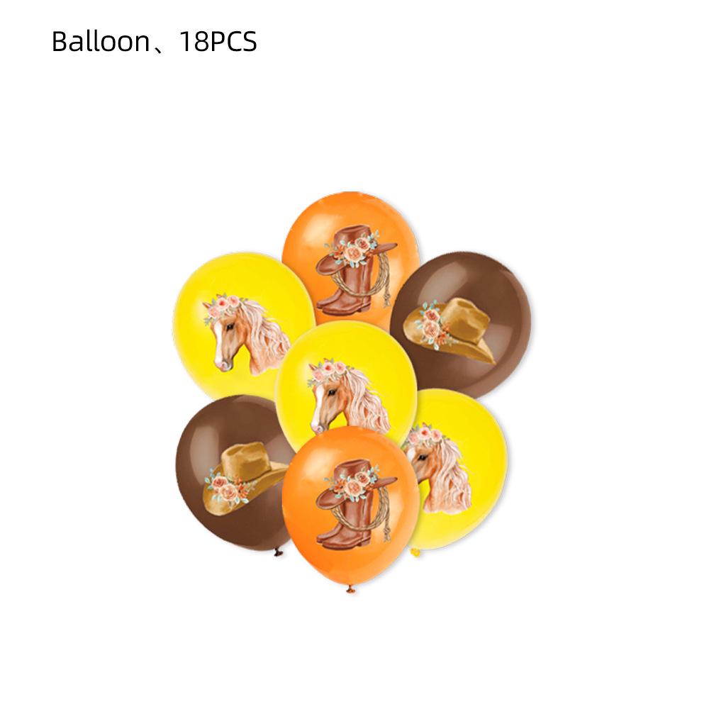 Födelsedagsdekorationer med tema galopperande häst: Tecknade Ballonger & Tårtdekorationer
